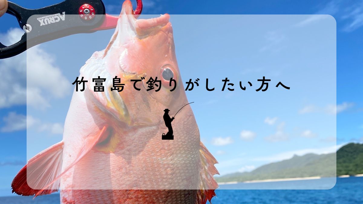 竹富島で釣りがしたい人